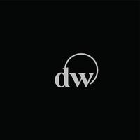 dw-Initialen-Logo-Monogramm vektor