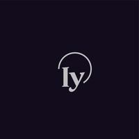 iy initialer logotyp monogram vektor