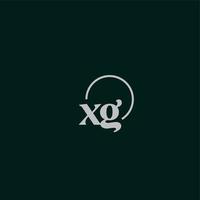 xg-Initialen-Logo-Monogramm vektor