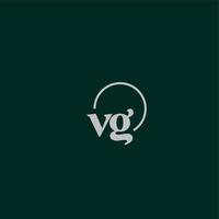 vg initialer logotyp monogram vektor