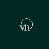 vh initialer logotyp monogram vektor