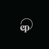 ep initialer logotyp monogram vektor