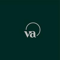 va-Initialen-Logo-Monogramm vektor