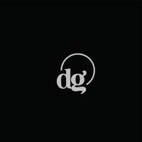 dg-Initialen-Logo-Monogramm vektor