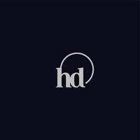 hd initialer logotyp monogram vektor