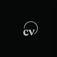 cv initialer logotyp monogram vektor