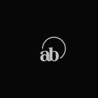 ab initialer logotyp monogram vektor