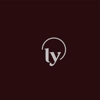 ly initialer logotyp monogram vektor