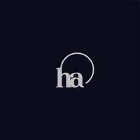 ha-Initialen-Logo-Monogramm vektor