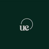 ue initialer logotyp monogram vektor