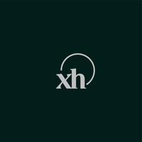 xh initialer logotyp monogram vektor