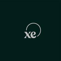 xe-Initialen-Logo-Monogramm vektor