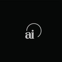 ai initialer logotyp monogram vektor