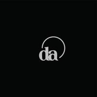 da-Initialen-Logo-Monogramm vektor
