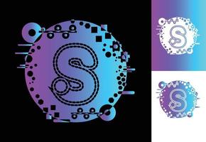s-technologie-logo, symbol, t-shirt, aufkleber-design-vorlage vektor