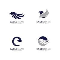 uppsättning av kreativa eagle logotyp design vektorillustration vektor