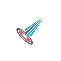 Meteor-Symbol-Logo-Design-Illustrationsvorlage vektor