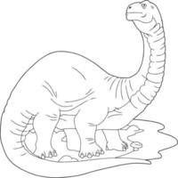 prähistorischer Dinosaurier Brachiosaurus vektor