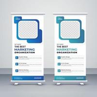 moderne Corporate Business Roll-Up-Banner-Vorlage vektor