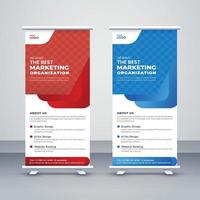 moderne Corporate Business Roll-Up-Banner-Vorlage vektor