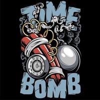 Zeitbombe läuft vektor