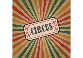 Vintage Circus Vector Biljett Bakgrund