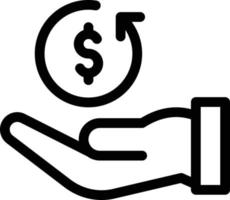 Dollarlohn-Vektorillustration auf einem Hintergrund. Premium-Qualitätssymbole. Vektorsymbole für Konzept und Grafikdesign. vektor