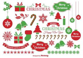 Jingle bells christmas vector elements