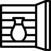 Vase-Vektor-Illustration auf einem Hintergrund. hochwertige Symbole. Vektor-Icons für Konzept und Grafikdesign. vektor