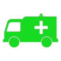 ambulans illustrerad på en vit bakgrund vektor