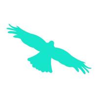Adler dargestellt auf einem weißen Hintergrund vektor