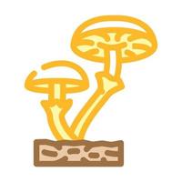 Pilze Pilz Farbe Symbol Vektor Illustration