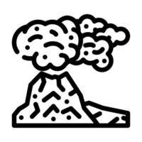 Peleus Typ Eruptionslinie Symbol Vektor Illustration