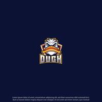 Duck Maskottchen bestes Logo-Design, gute Verwendung für Symbol, Emblem, Identitätsabzeichen und mehr vektor