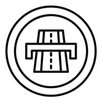 Symbol für die Autobahnlinie vektor