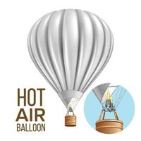 reisender transportvektor des heißluftballonluftschiffs vektor