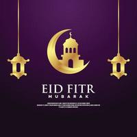 eid al fitr design bakgrund för hälsning ögonblick vektor