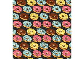 Free Donuts nahtlose Muster vektor