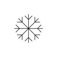 Winter, Schneefall, Schnee, Schneeflocke dünne Linie Symbol Vektor Illustration Logo Vorlage. für viele Zwecke geeignet.