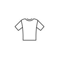 skjorta, mode, polo, kläder tunn linje ikon vektor illustration logotyp mall. lämplig för många ändamål.