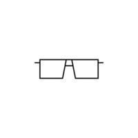 Brille, Sonnenbrille, Brille, Brille dünne Linie Symbol Vektor Illustration Logo Vorlage. für viele Zwecke geeignet.