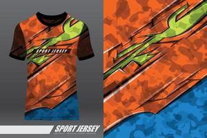 T-Shirt Sportdesign für Rennen, Trikot, Radfahren, Fußball, Gaming, Motocross vektor