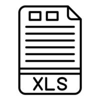 xls-Liniensymbol vektor