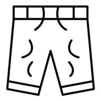 Shorts Liniensymbol vektor