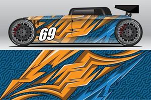 abstrakt design av racerbilar och sportbakgrund för dagligt bruk av racinglivery eller bilvinylklistermärken vektor