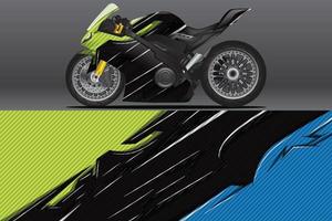 abstrakter Motorrad-Wrap-Aufkleber und Vinyl-Sticker-Design vektor