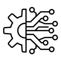 Symbol für elektronische Leitung vektor