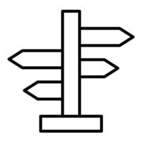 Wegweiser Symbol Leitung vektor