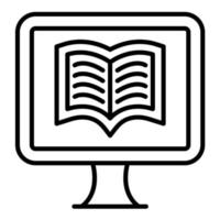 E-Learning-Liniensymbol vektor