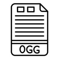 ogg-Liniensymbol vektor